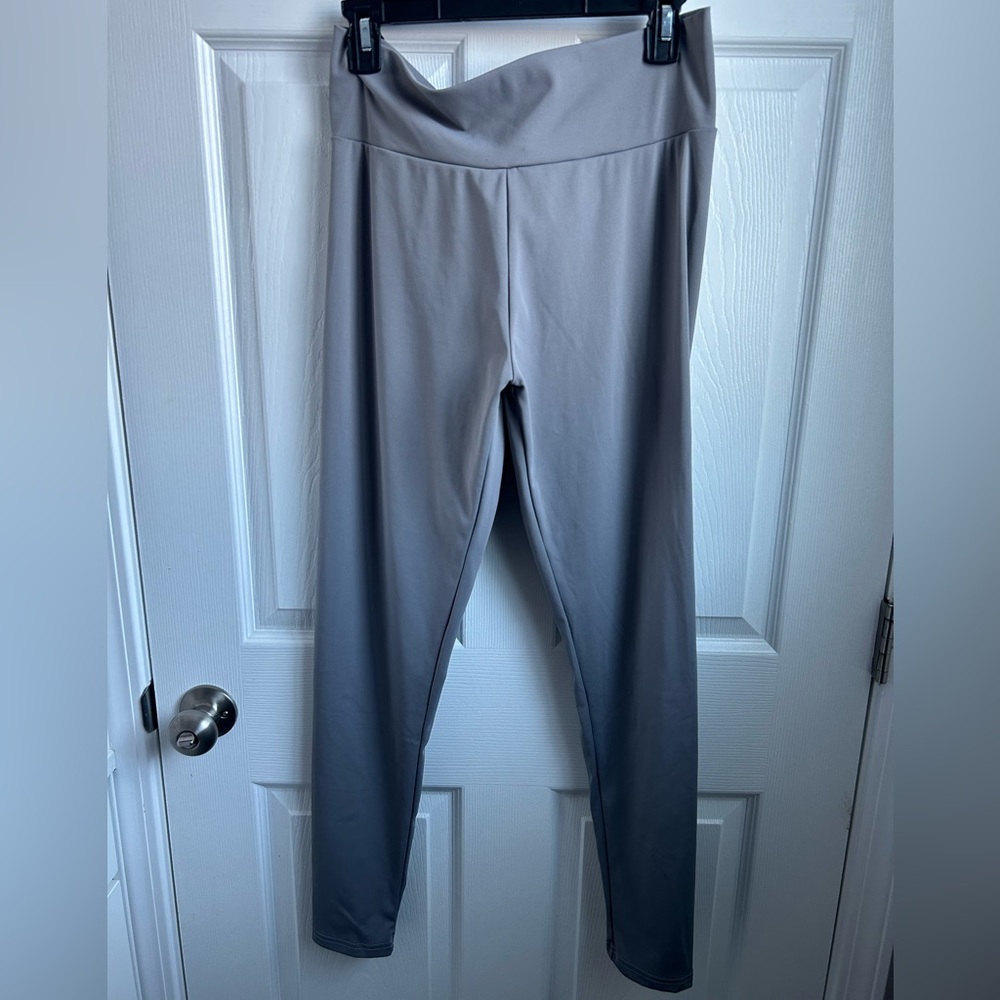 TEMU Gray High-Waisted Leggings